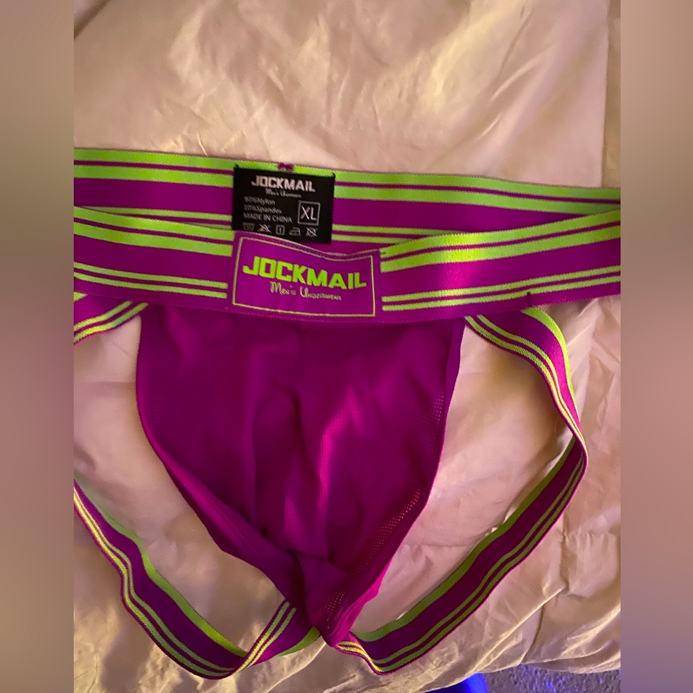 NWT Red and White Jockmail Jockstrap
